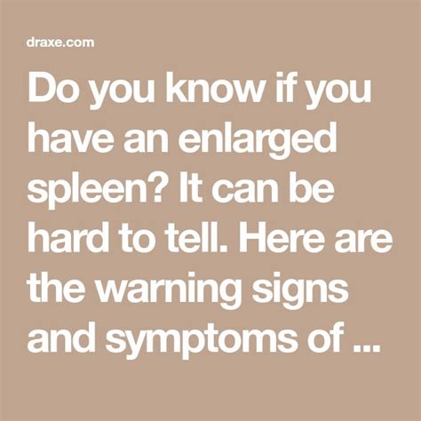 Enlarged Spleen Symptoms Warning Signs 5 Treatments Dr Axe