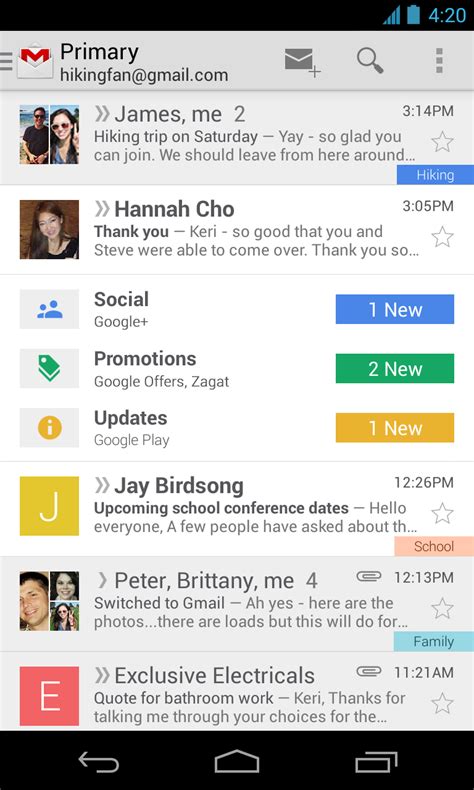 Database Making Stylish Inbox Layout In Android Stack Overflow