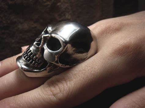 Skull Ring 316l Stainless Steel Mens Ring Oversized Skull Ring