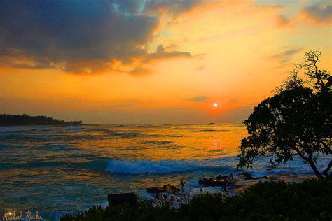Oahu Sunset Hawaii Photograph By Michael Rucker