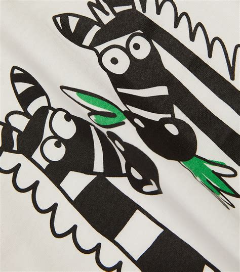 Stella Mccartney Kids Multi Zebra Print T Shirt Harrods Uk