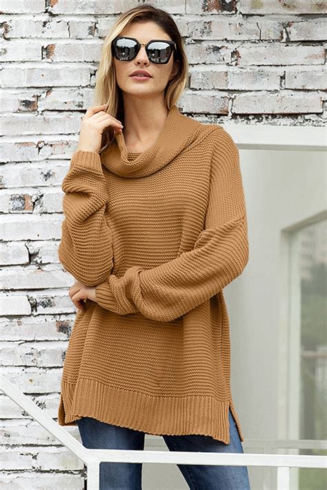 Alyce Womens Cozy Long Sleeves Turtleneck Sweater Black Amber Millet