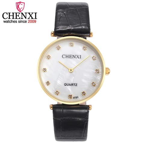 Chenxi Brand Top Luxury Ultra Slim Gold Quartz Watch Men Classic