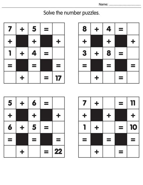 Number Line Puzzle