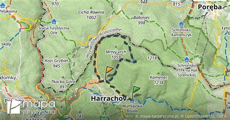 Trasa Do Kamenice Harrachova Cesta Mapa Turystycznapl