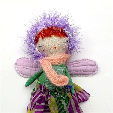 Lovely Tiny Doll Fairy Rag Doll Handmade Rag Doll Soft Etsy Rag