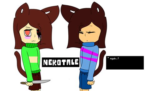 Nekotale Chara And Frisk By Belle Puffed On Deviantart