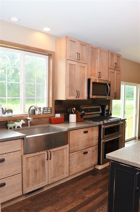 It also is more expensive than some other types of wood. Haas Cabinetry Wood Species: Rustic Hickory Cabinet Finish: Barnwood Distressed Door Sty ...