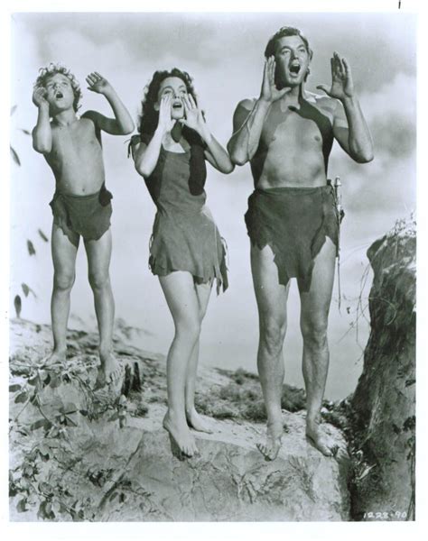 Johnny Weissmuller Brenda Joyce Johnny Sheffield Tarzan 8x10 1940s Tarzan Movie Tarzan