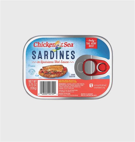Sardines In Louisiana Hot Sauce Chicken Of The Sea