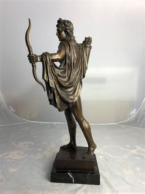 20th Century Bronze Statue Of Apollo The Greek God Of Archery For Sale