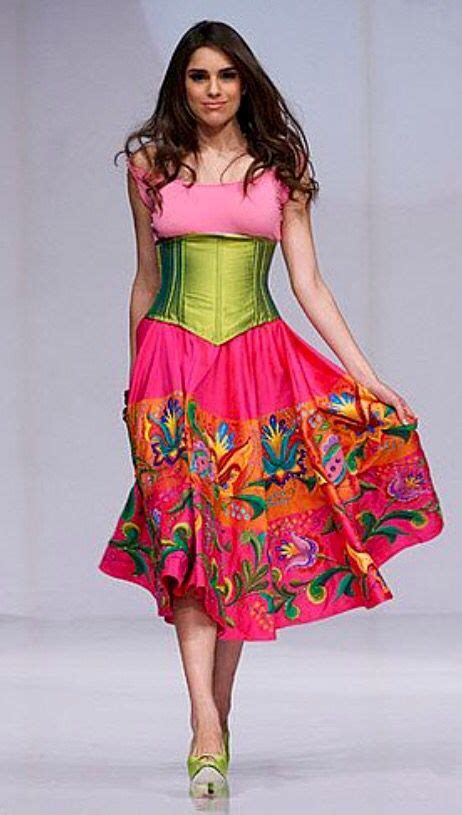 Typical Mexican Dress Mexico Fashion Mexican Outfit Mexican Dresses
