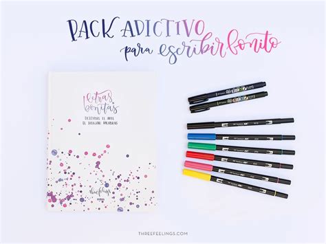 Pack Adictivo Con El Libro Letras Bonitas Three Feelings