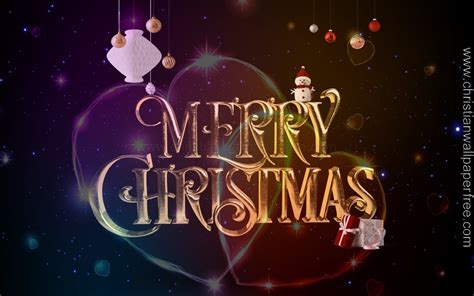 Merry Christmas With Love Christian Wallpaper Free