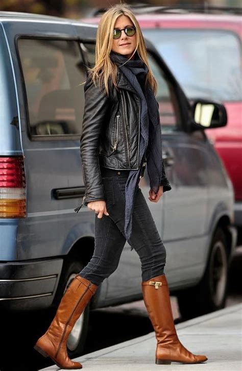 how to wear knee high boots with jeans her style code