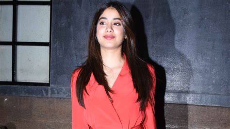 Janhvi Kapoor Wears A Red Blazer Dress For Bhaanes 7th Anniversary