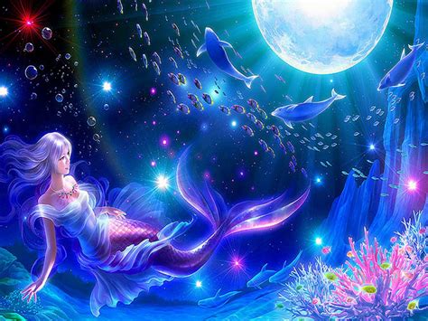 Beautiful Mermaid Magical Creatures Wallpaper 41116593 Fanpop