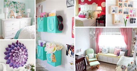 Introduce contrast with white bedding and wood nightstands. 17+ Cheap Ways To Decorate a Teenage Girl's Bedroom ...