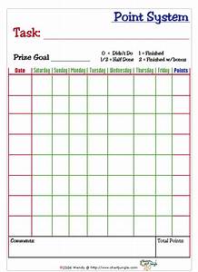 Point System Chart Printable Child Discipline Pinterest Chart