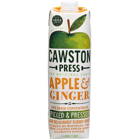 Cawston Press Apple And Ginger Juice 1l Woolworths