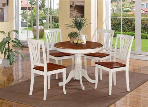 Dining room table, chairs and bench. Round Kitchen Table Set for 4: a Complete Design for Small ...