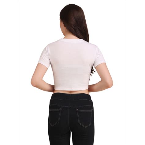 Cotton Half Sleeve Crop Top White At Rs 299piece In New Delhi Id