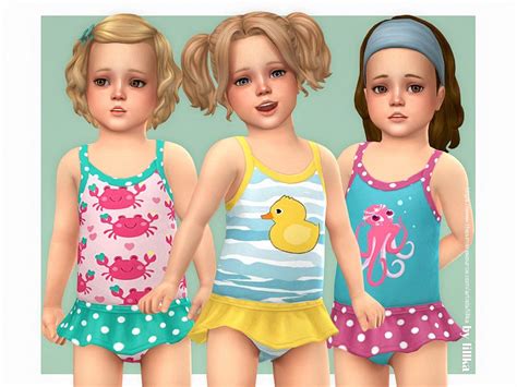 Sims 4 — Toddler Swimsuit P14 Needs Seasons By Lillka — Toddler