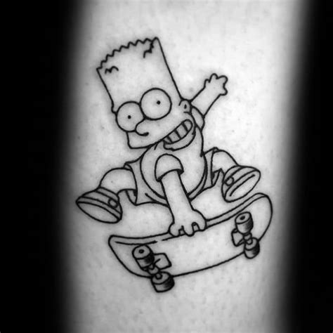 50 Bart Simpson Tattoo Designs For Men The Simpsons Ink Ideas In 2021