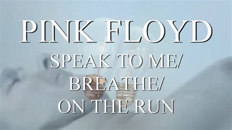 Pink Floyd Speak To Me Breathe On The Run 1080p Youtube