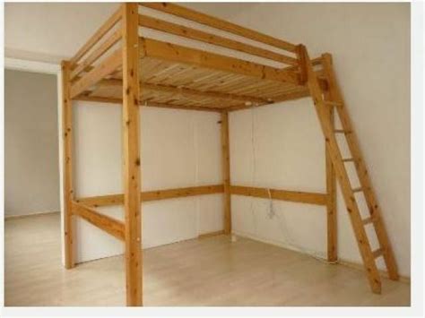 By reducing the height of the bed it makes stora height requirement 255cm. Real Wood IKEA STORA Double Loft Bed High Sleeper Cabin ...