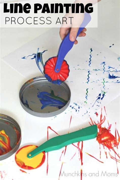 Line Painting Process Art Process Art Toddler Art Art Classroom