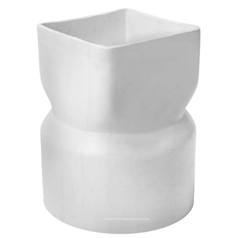 Pvc 8 X 8 X 10 Ips Downspout Adapter Centered Ds X Hub The