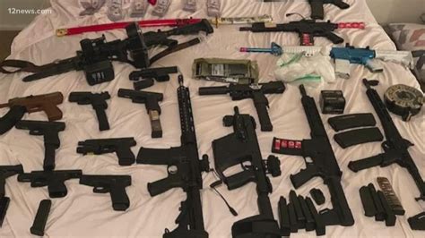 Arizona anti-gang task force seizes cache of guns and drugs - YouTube