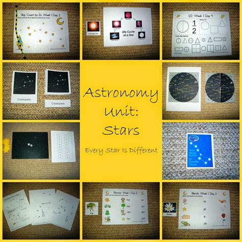 every star is different astronomy activities and free printables