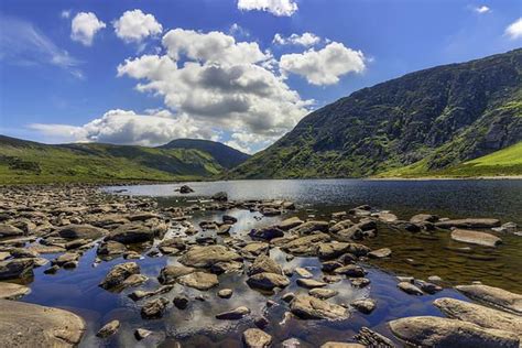 Llyn Eigiau Is A Lake On The Edge Of The Carneddau Range Of Mountains