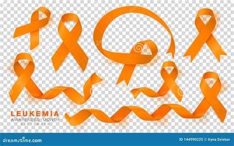 Leukemia Awareness Papercut Ribbon Cartoon Vector