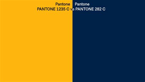 Pantone 1235 C Vs Pantone 282 C Side By Side Comparison
