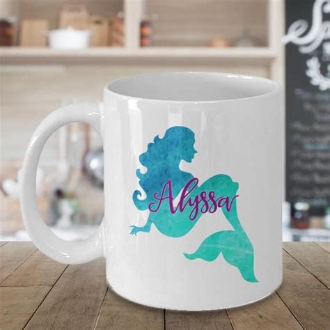 Personalized Mermaid Mug Mermaid Cup Mermaid Mug Ocean Mug Mermaid
