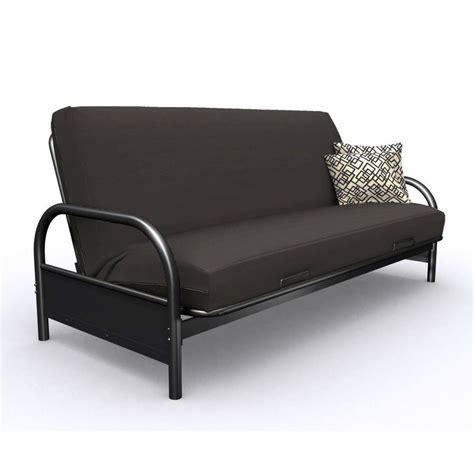 Mattress futon is stuffed with foam: Elite Products Round Arm Futon Frame | Futon frame, Futon ...