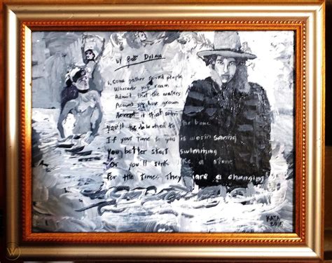 Times They Are A Changing Bob Dylan Art Painting W