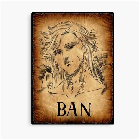 Gowther Wanted Poster Seven Deadly Sins Canvas Print By Edesignsnz In
