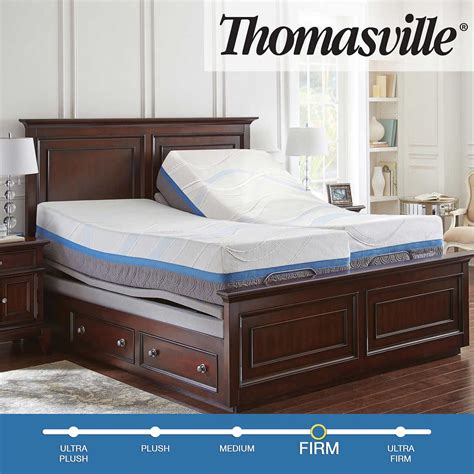 We offer many different full size beds in a variety of firmness levels, brands & mattress types! Thomasville Precision Gel 14" Memory Foam Split Cal-King ...
