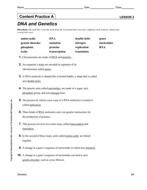 Attracts amino acids to the ribosomes for assembly. Chapter 8 From Dna To Proteins Vocabulary Practice Answers ...