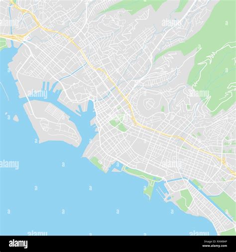 Downtown Vector Map Of Honolulu United States This Printable Map Of