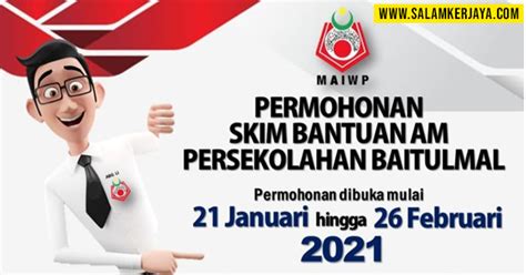 Permohonan bantuan baitulmal maiwp 2020. Permohonan Skim Bantuan Am Persekolahan Baitulmal 2021 ...