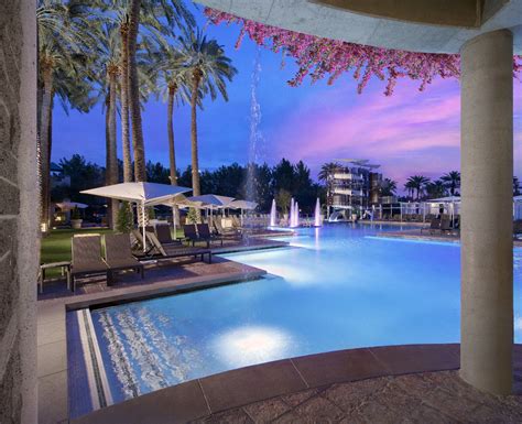 Evening Poolside Scottsdale Resorts Cool Pools Water Playground