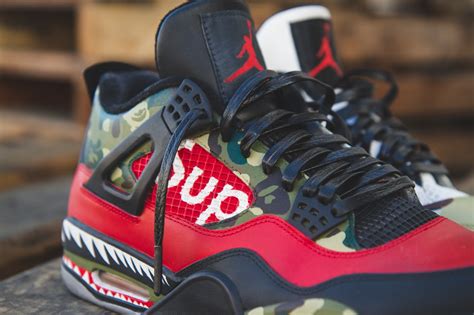 Bape X Supreme Easy To Use Stencils To Customize Shoes