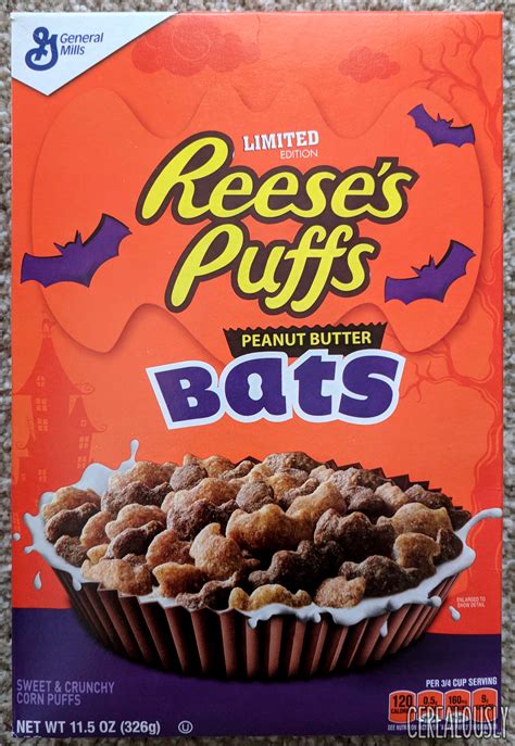 Halloween Reeses Puffs Bats Cereal Review