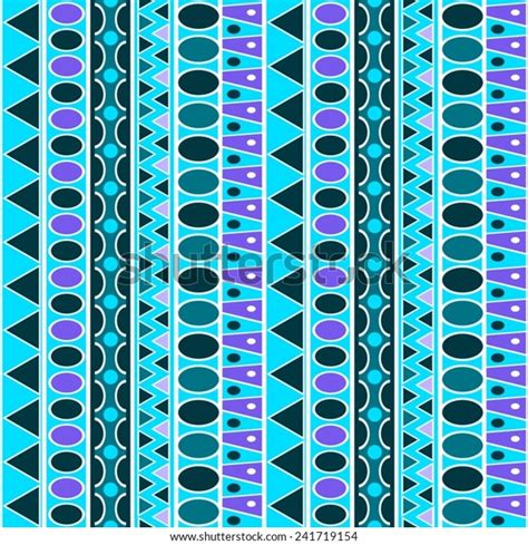 Vector Blue Tribal Pattern Background Wallpaper Stock Vector Royalty