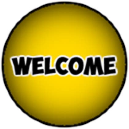 Welcome - Roblox